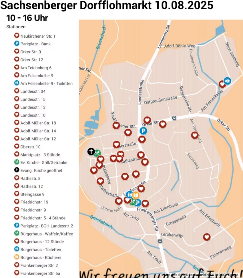 Dorfflohmarkt 2025 Plan